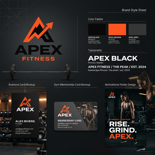 APEX Fitness Gym Brand Identity